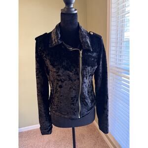 Urban Retro Velvet Jacket black Medium
